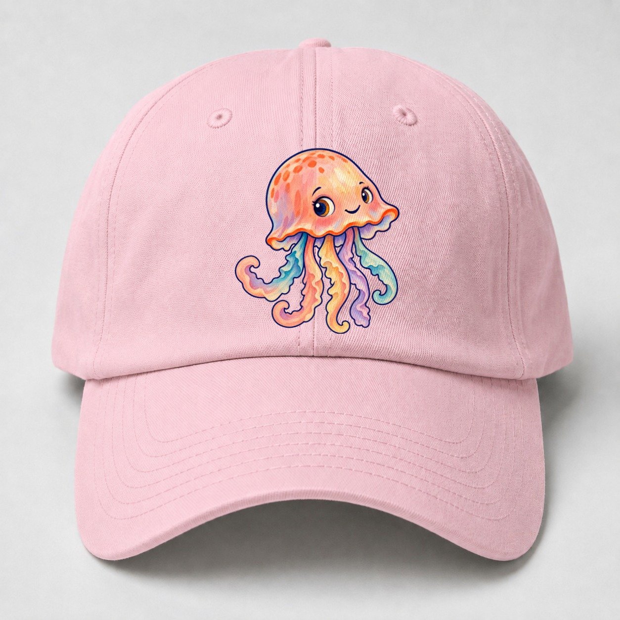 Jellyfish Bell Tilt Sea Sprite Baseball Cap – Pink