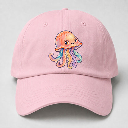 Jellyfish Bell Tilt Sea Sprite Baseball Cap – Pink