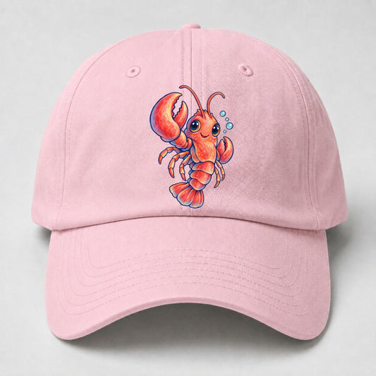 Lobster Three Quarter Float Sea Sprite Baseball Cap – Pink