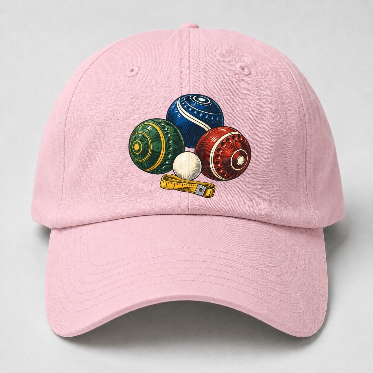 Lawn Bowls And White Jack Australia Cultural Icons Baseball Cap – Pink