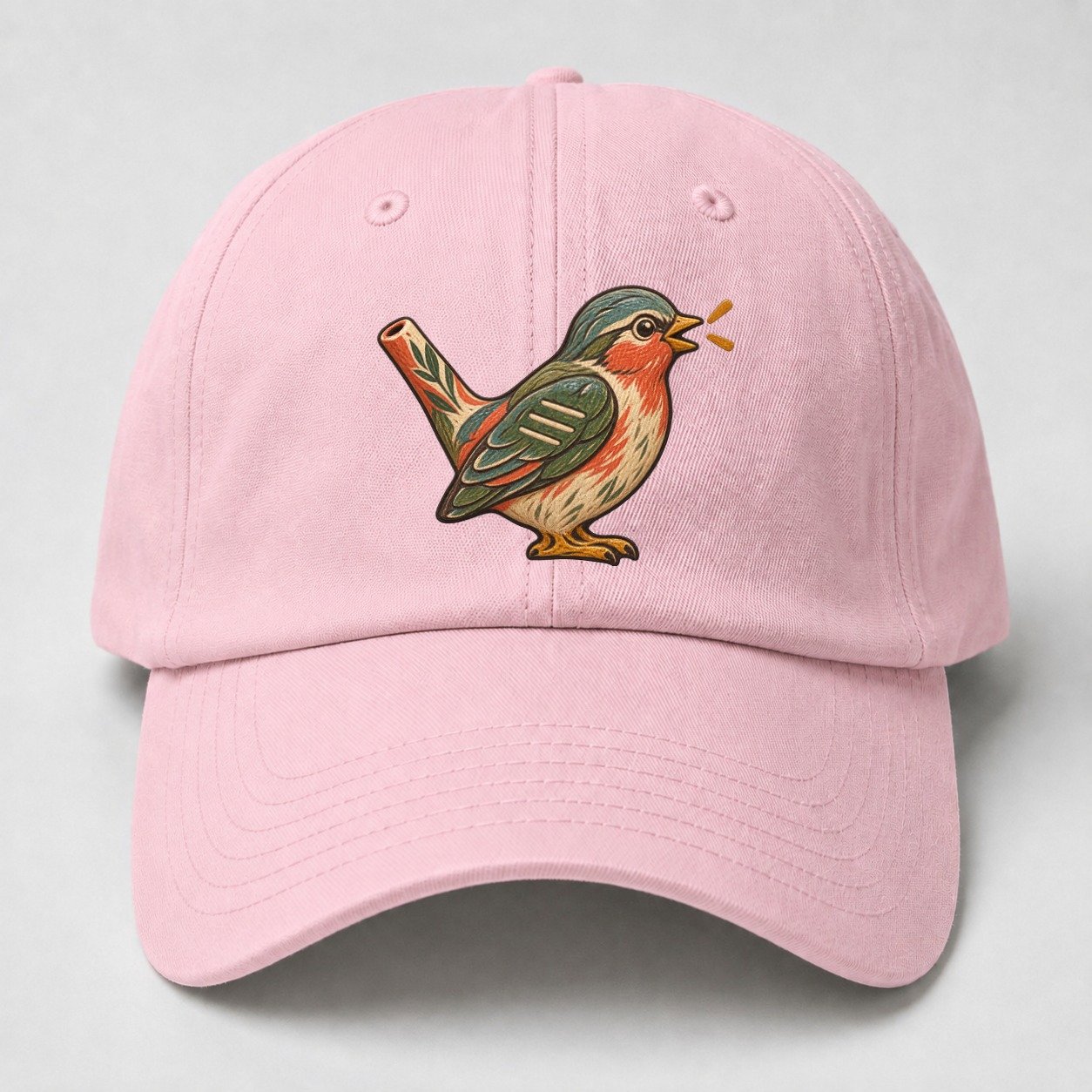 Clay Bird Whistle Gentle Wild Baseball Cap – Pink