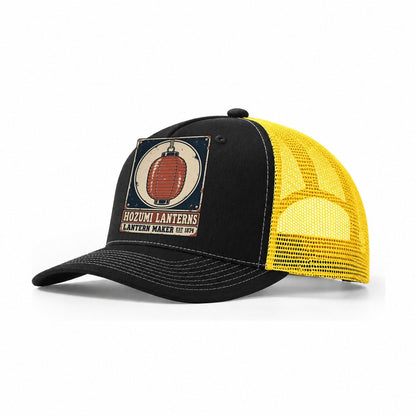 Hozumi Lantern Works Noren Trade Co Trucker Hat – Black Yellow