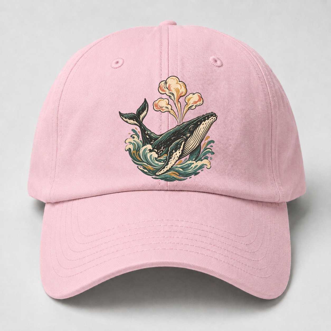 Whale Breath Cloud Gentle Wild Baseball Cap – Pink
