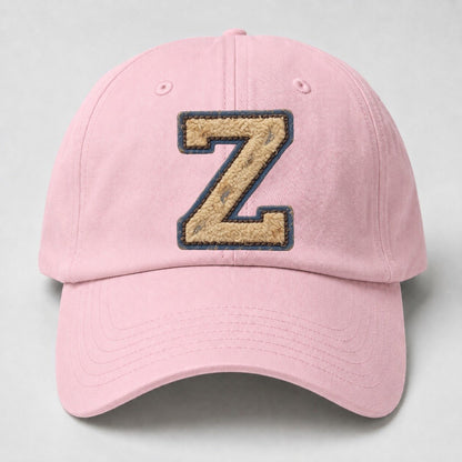 Varsity Chenille Z Monogram Baseball Cap – Pink