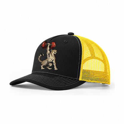 Cheetah Speed Reps Animal Lifters Trucker Hat – Black Yellow