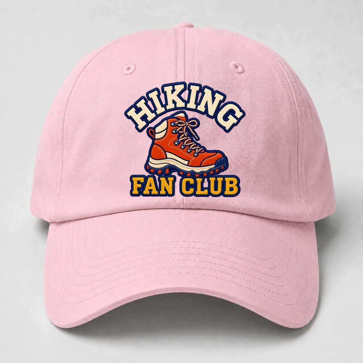 Hiking Fan Club Baseball Cap – Pink