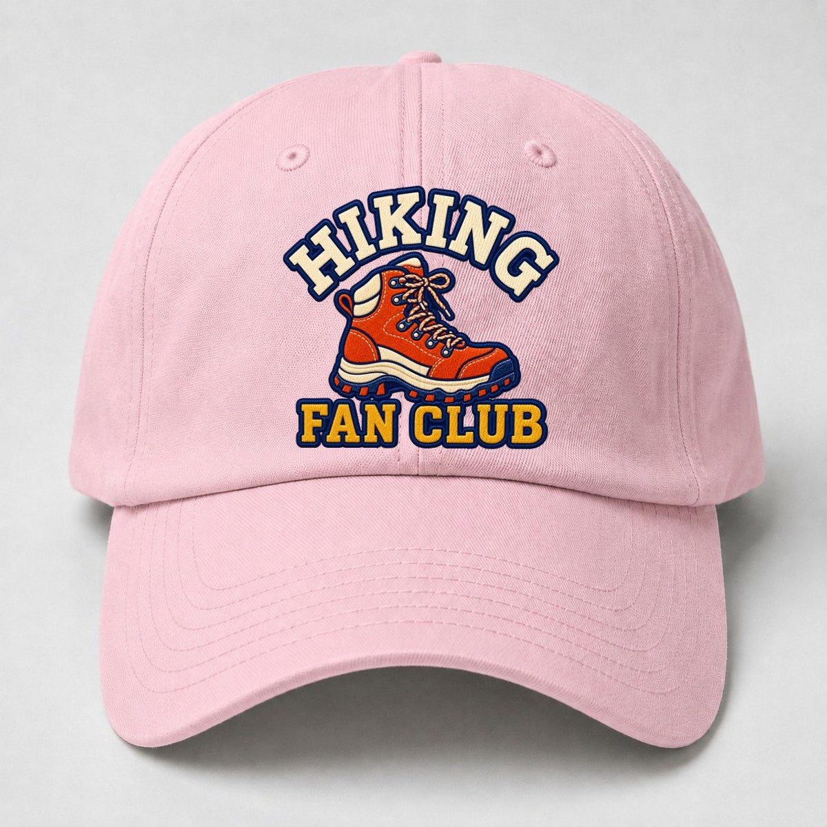 Hiking Fan Club Baseball Cap – Pink
