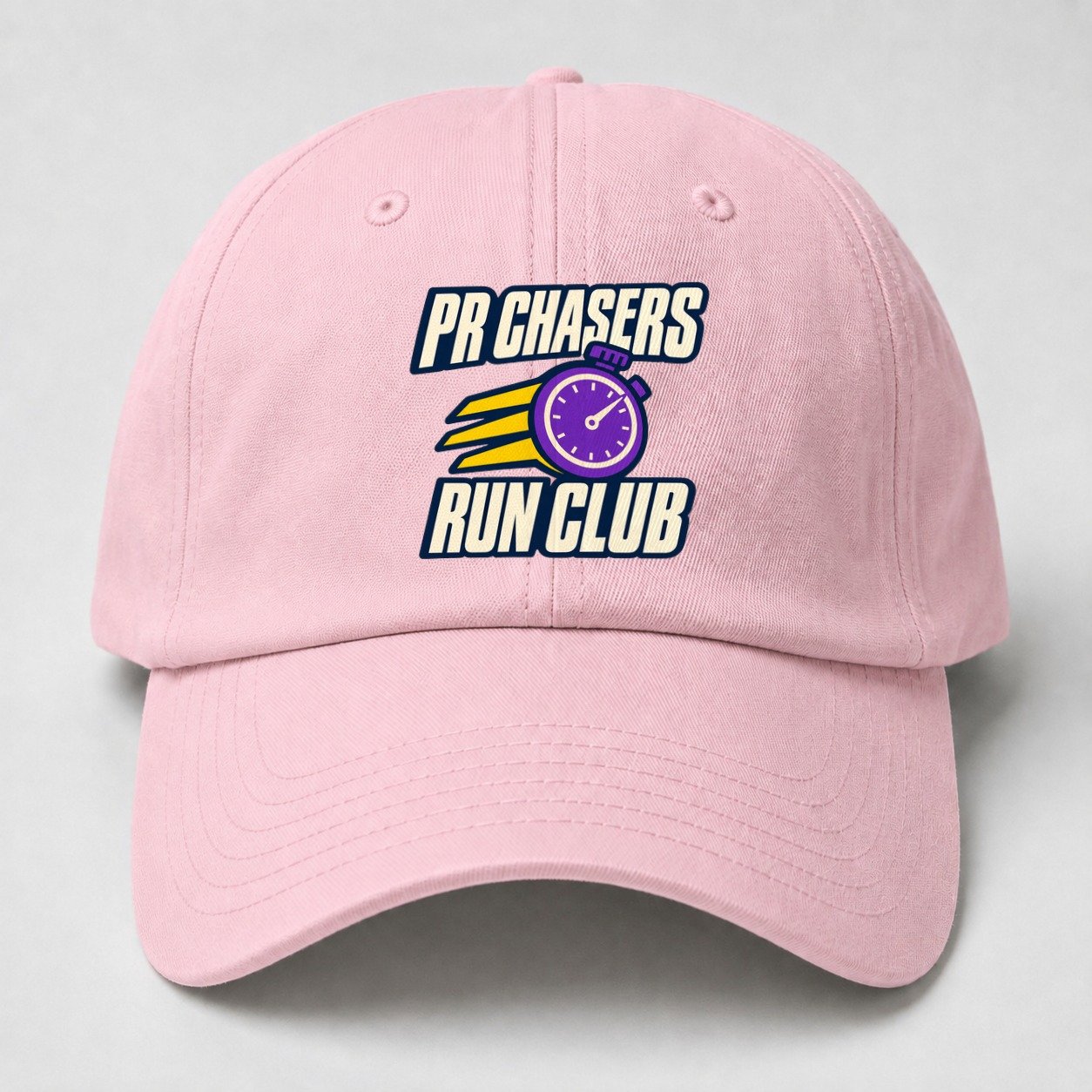 Pr Chasers Run Club 90S Running Clubs Baseball Cap – Pink