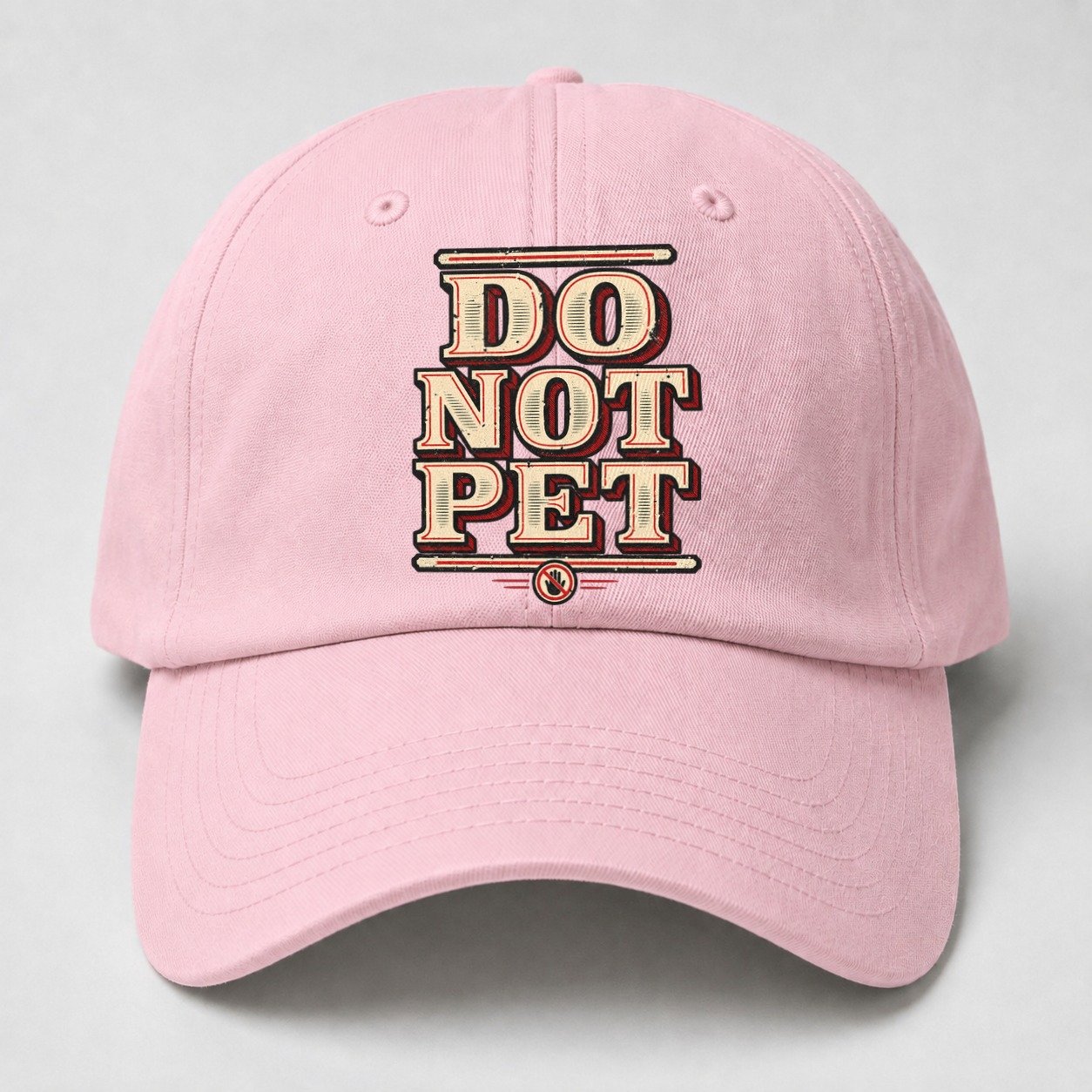 Do Not Pet American Wit Baseball Cap – Pink