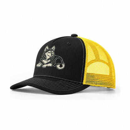 Husky Rest Trucker Hat – Black Yellow