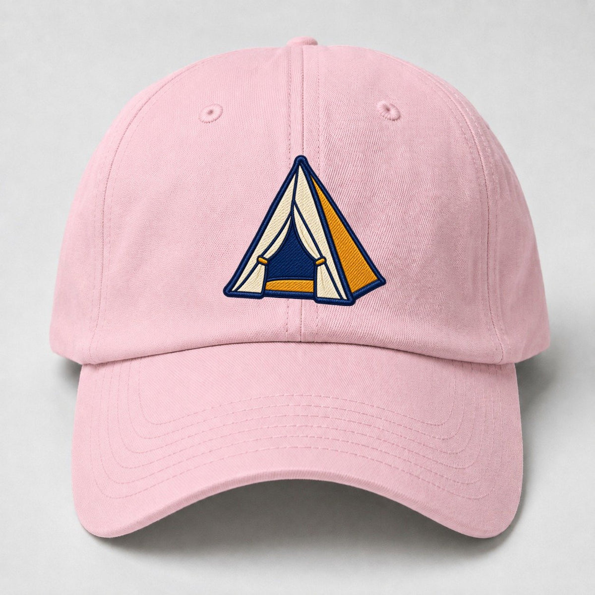 Dome Camping Tent Tiny Solo Marks Baseball Cap – Pink