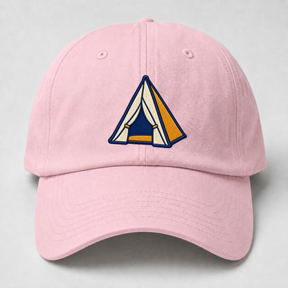 Dome Camping Tent Tiny Solo Marks Baseball Cap – Pink