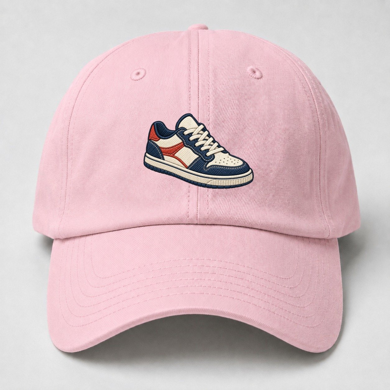 Low Top Court Sneaker Tiny Solo Marks Baseball Cap – Pink