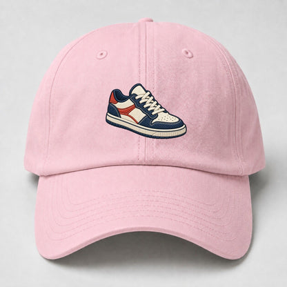 Low Top Court Sneaker Tiny Solo Marks Baseball Cap – Pink
