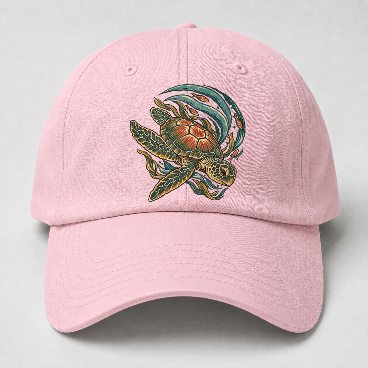 Turtle Crescent Current Gentle Wild Baseball Cap – Pink