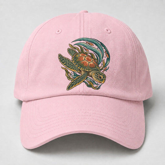 Turtle Crescent Current Gentle Wild Baseball Cap – Pink
