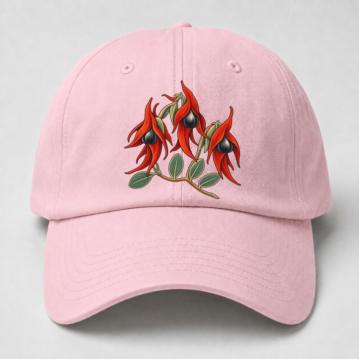 South Australia Sturt Desert Pea Cluster Australia Cultural Icons Baseball Cap – Pink