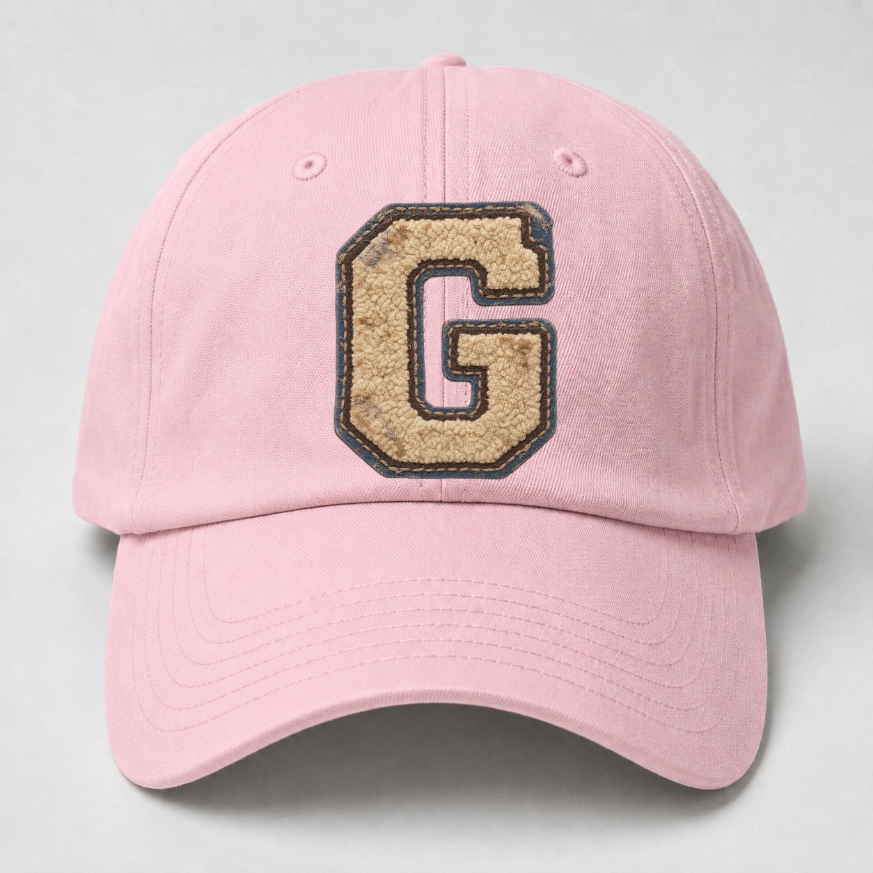 Varsity Chenille G Monogram Baseball Cap – Pink