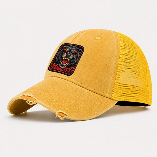 Wolverine Tenacity Badge Washed Trucker Hat – Yellow