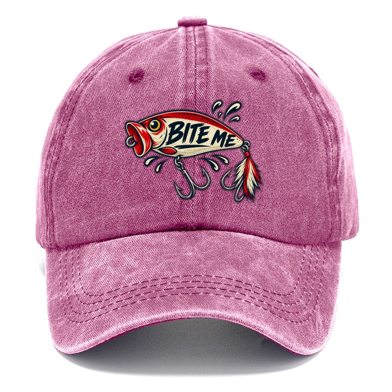 Bite Me Lure Fishing Elegant Classic Cap – Dusty Rose