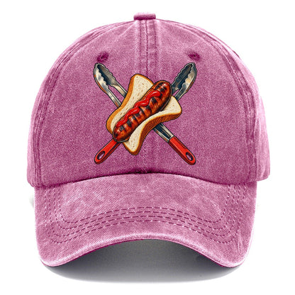 Sausage Sizzle Bread And Tongs Australia Cultural Icons Classic Cap – Dusty Rose
