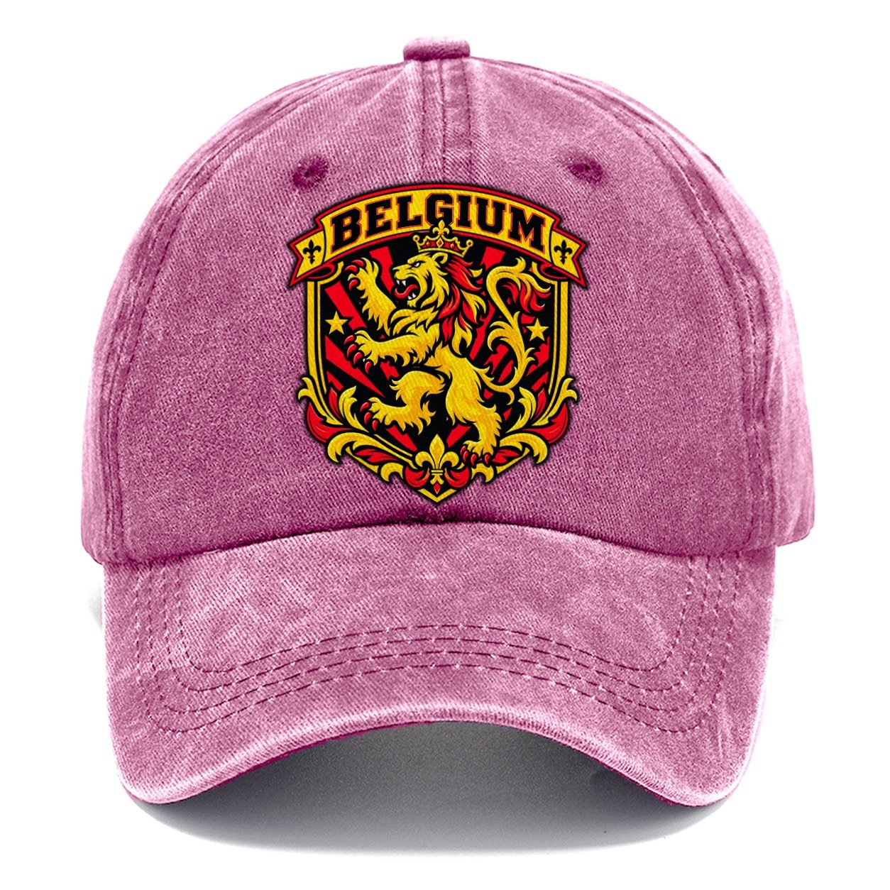 Belgium Retro Badge Country Logos Classic Cap – Dusty Rose