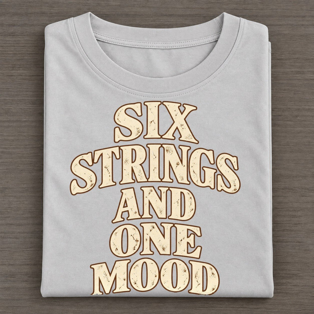 Six Strings And One Mood Pastimes Companions Classic T-shirt – Grey