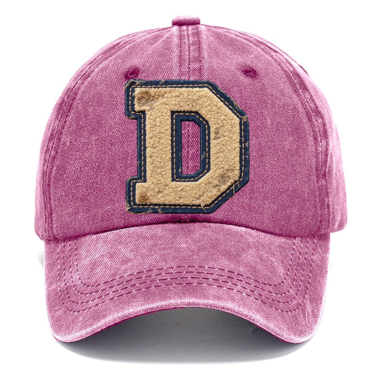 Varsity Chenille D Monogram Classic Cap – Dusty Rose