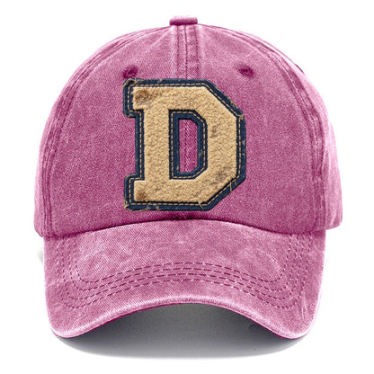 Varsity Chenille D Monogram Classic Cap – Dusty Rose