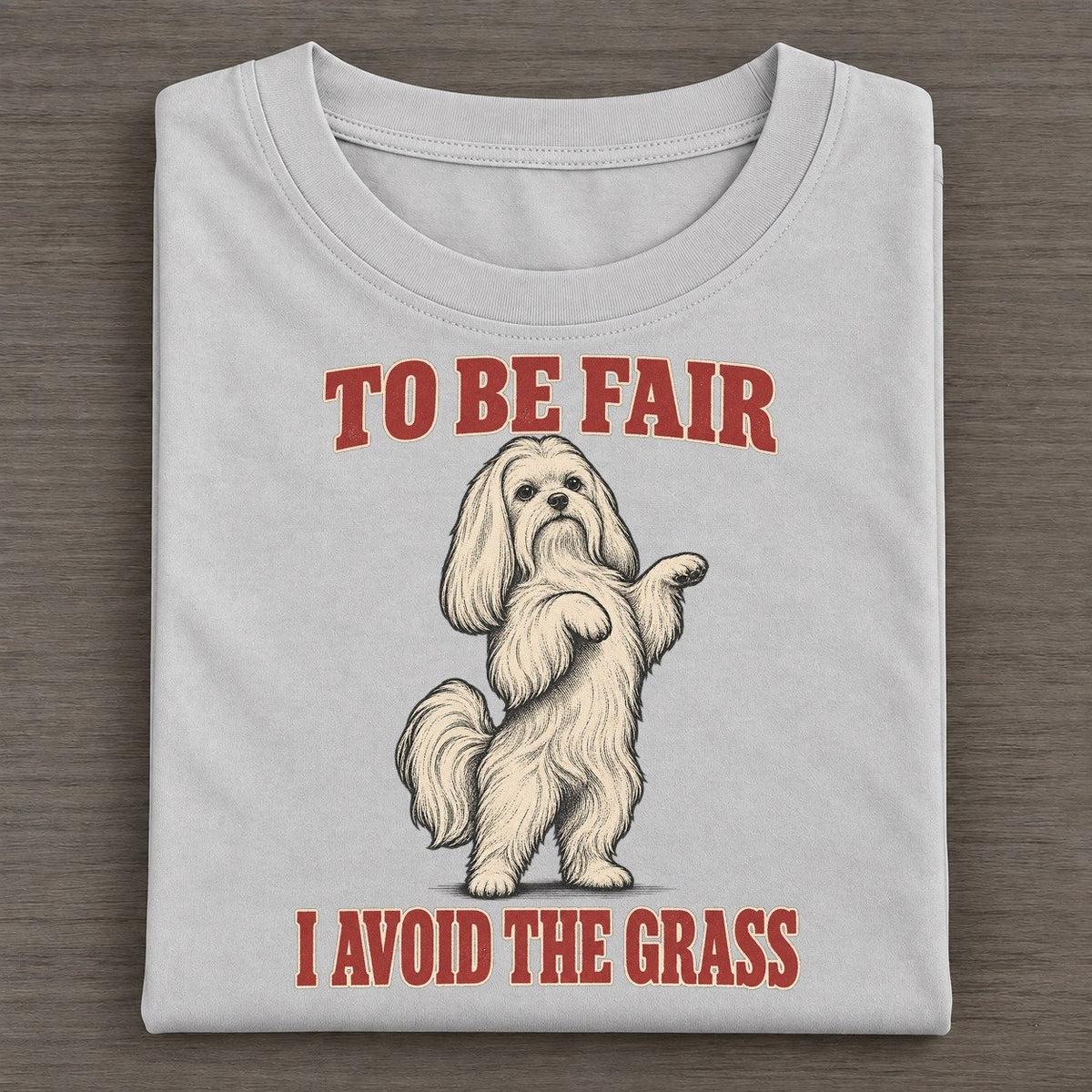 Maltese Dog Declarations Classic T-shirt – Grey