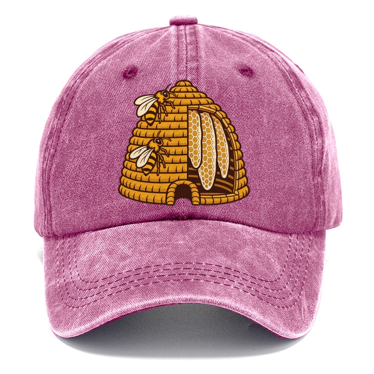 Skep Cutaway Mark Beekeeping Classic Cap – Dusty Rose