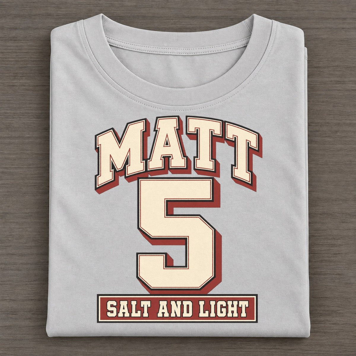 Matthew 5 Varsity Chapel Varsity Classic T-shirt – Grey
