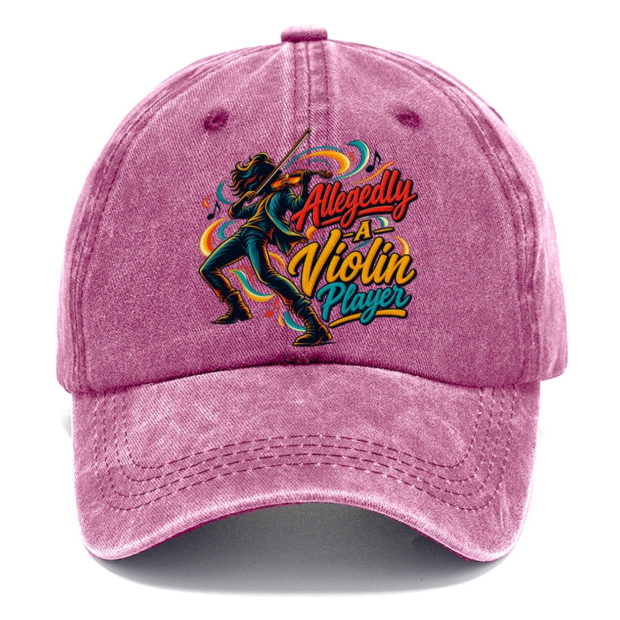 Allegedly A Violin Player Music Instruments Classic Cap – Dusty Rose