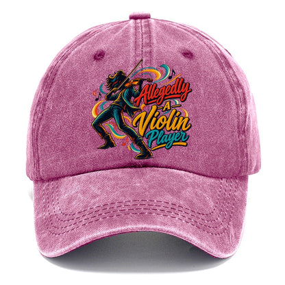 Allegedly A Violin Player Music Instruments Classic Cap – Dusty Rose