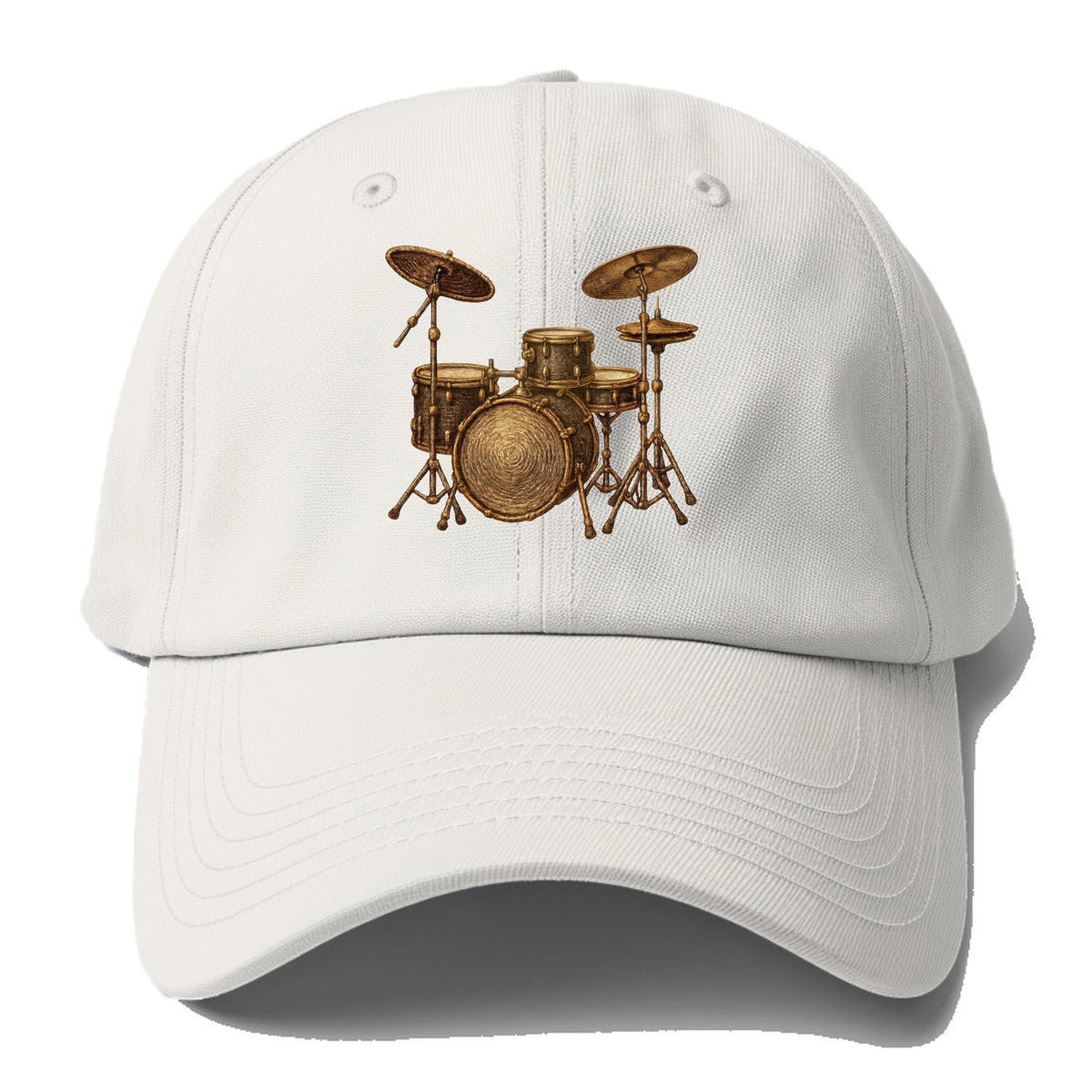 Golden Drum Set Baseball Cap – Off White
