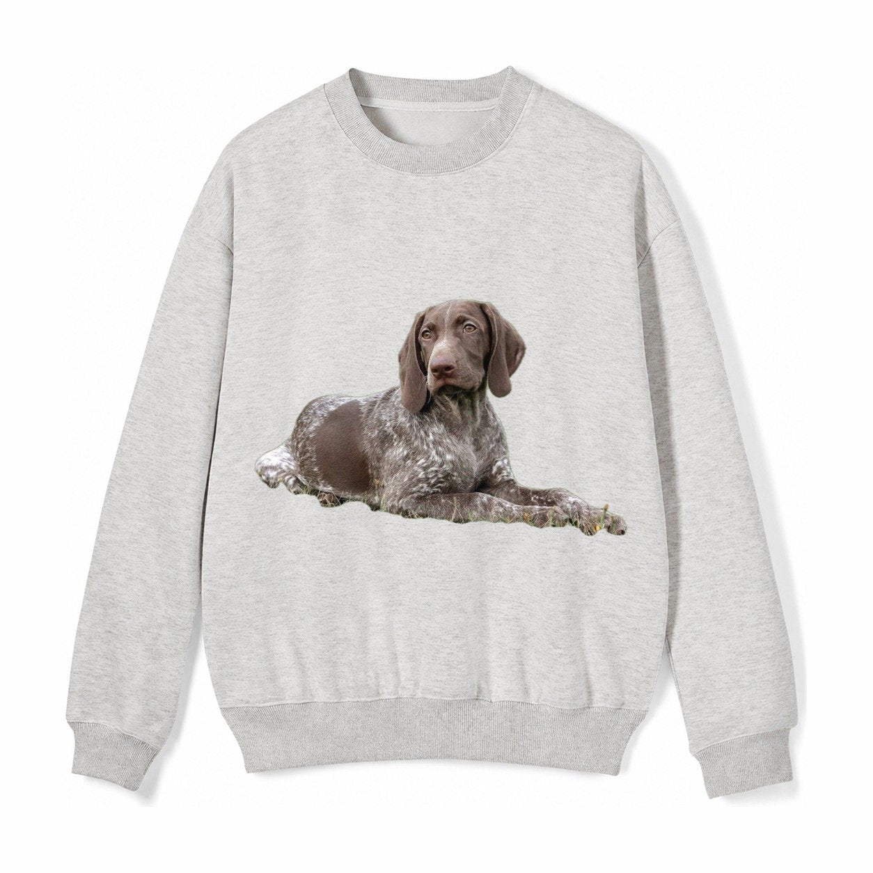 German Shorthaired Pointer 2 Fleece Sweatshirt – Light Gray