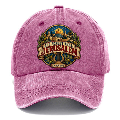 Psalm If I Forget Thee Jerusalem Classic Cap – Dusty Rose