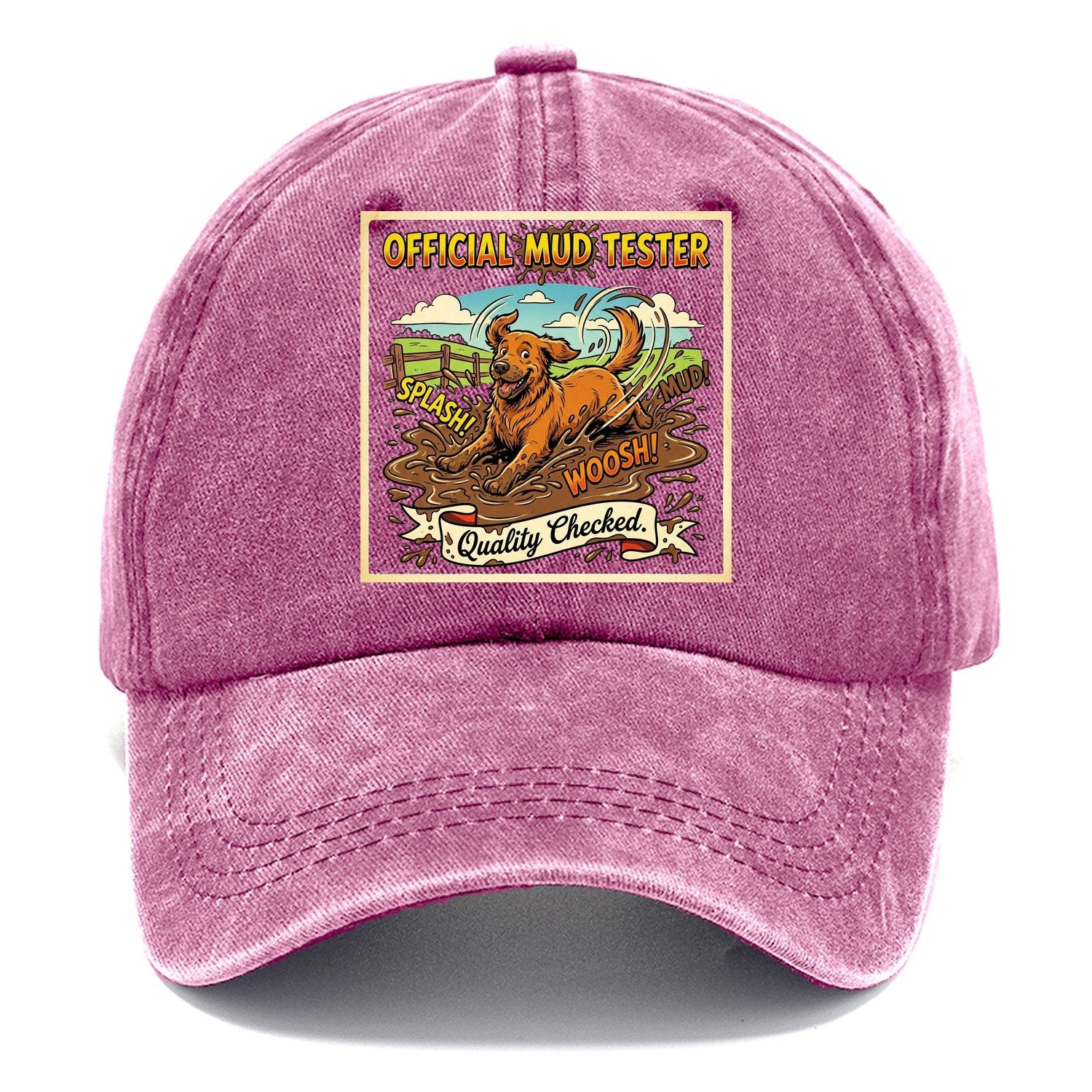 Official Mud Tester Transparent Classic Cap – Dusty Rose