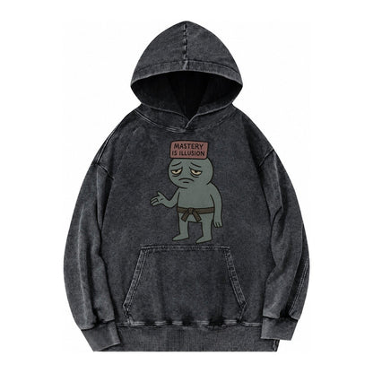 Black Pug Charming Companion Vintage Washed Hoodie – Black