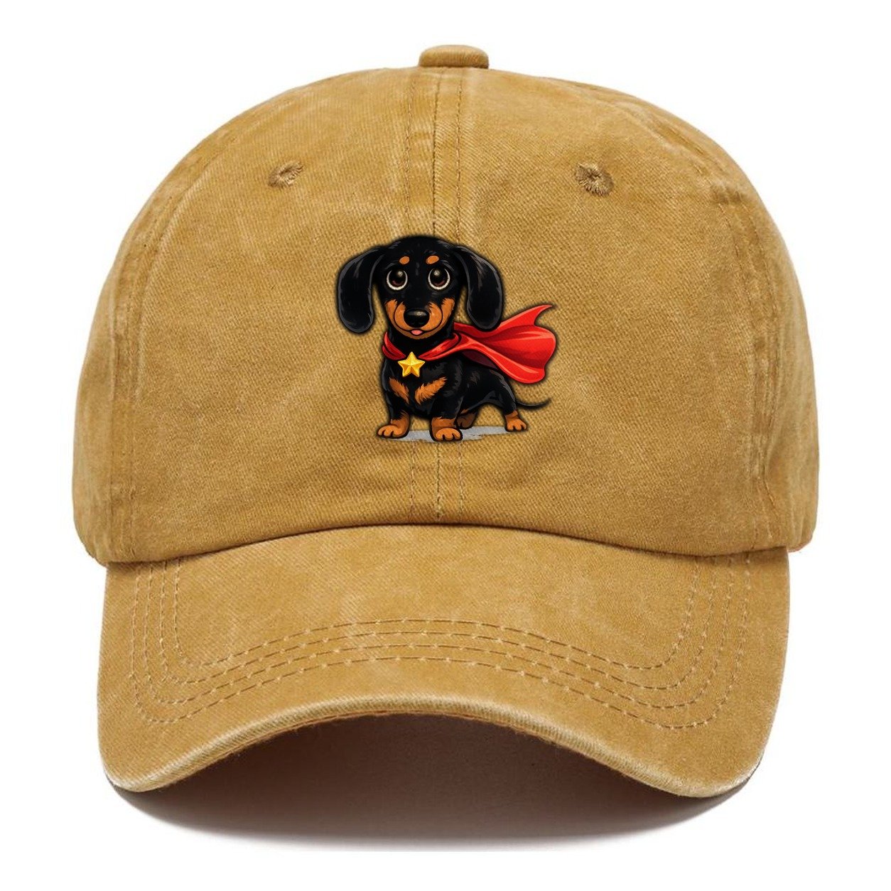 Dachshund Superhero Cape Classic Cap – Golden Harvest