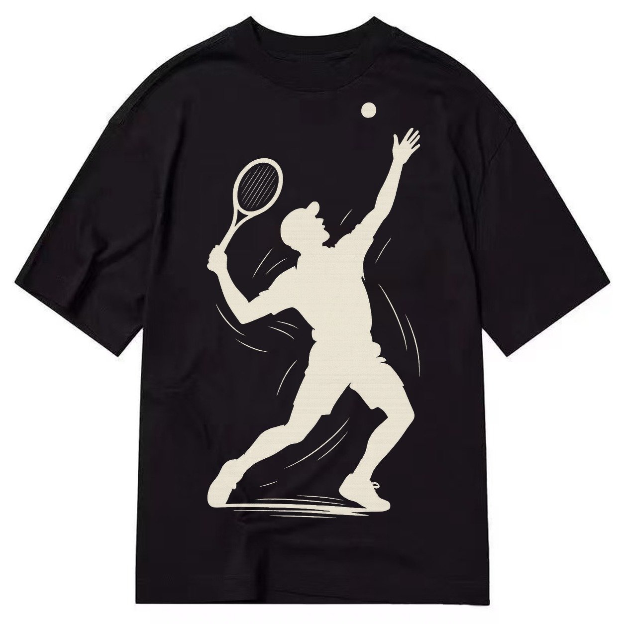 Tennis Player Dynamic Serve B36973 Classic T-shirt – Black