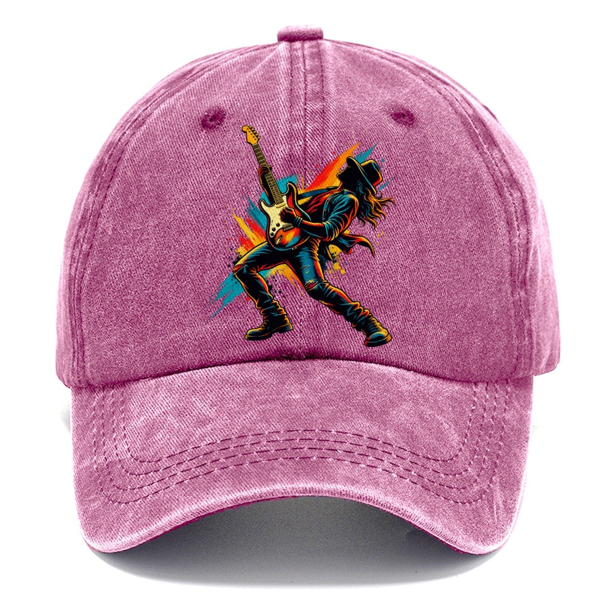 Electric Guitar Icon Music Instruments Classic Cap – Dusty Rose