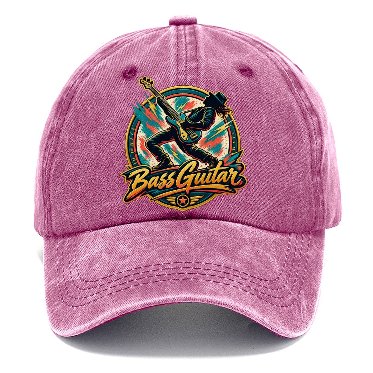 Bass Guitar Crest Music Instruments Classic Cap – Dusty Rose