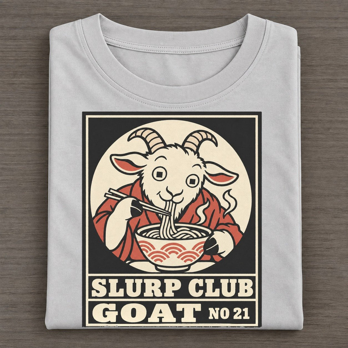 Goat Anything Slurp Club Classic T-shirt – Grey