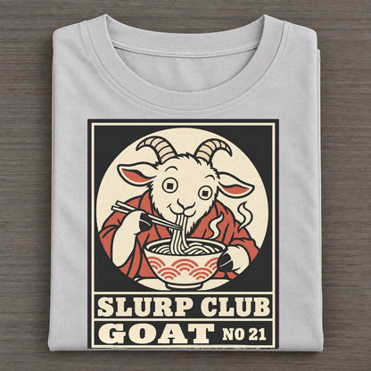Goat Anything Slurp Club Classic T-shirt – Grey