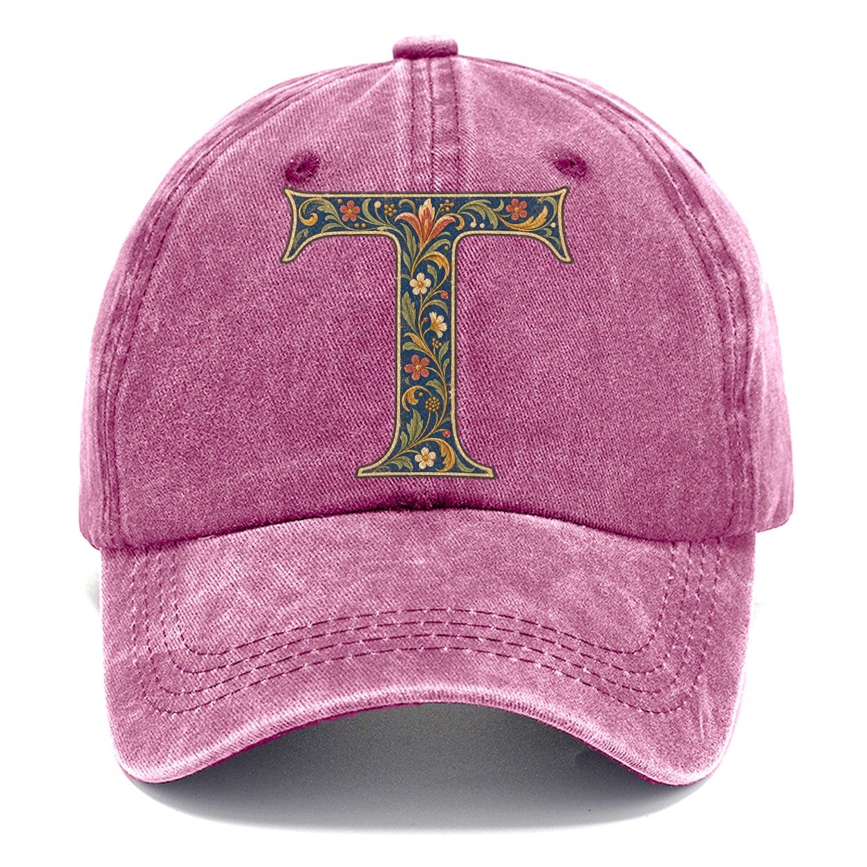 Wildflower T Monogram Classic Cap – Dusty Rose