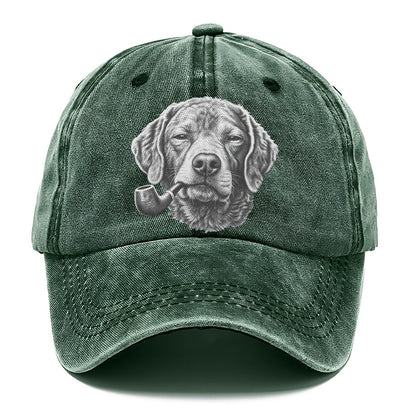 Chesapeake Bay Retriever A Classic Tobacco Pipe Smoking Dogs Smoking Dogs Portraits Classic Cap – Forest Mist