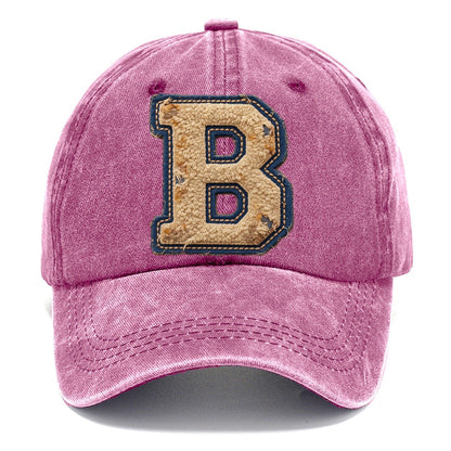 Varsity Chenille B Monogram Classic Cap – Dusty Rose