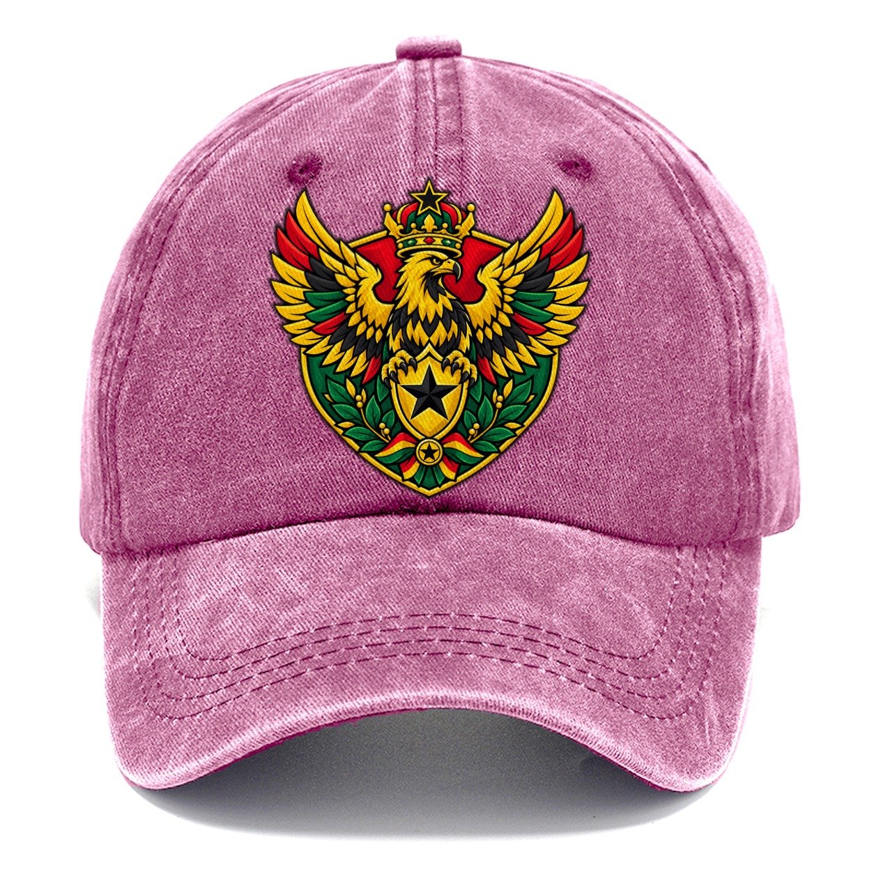 Ghana Heraldic Crest Country Logos Classic Cap – Dusty Rose