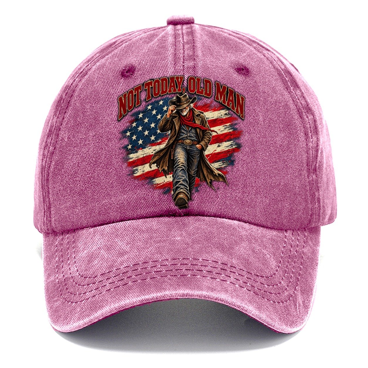 Not Today Old Man Old Man Strong Classic Cap – Dusty Rose